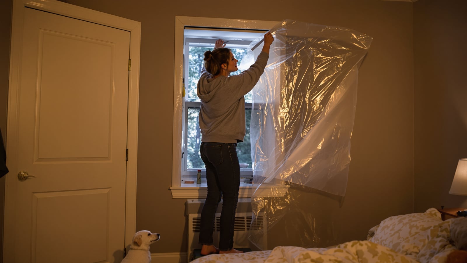 Down for wind, up for gas: how to shelter in place