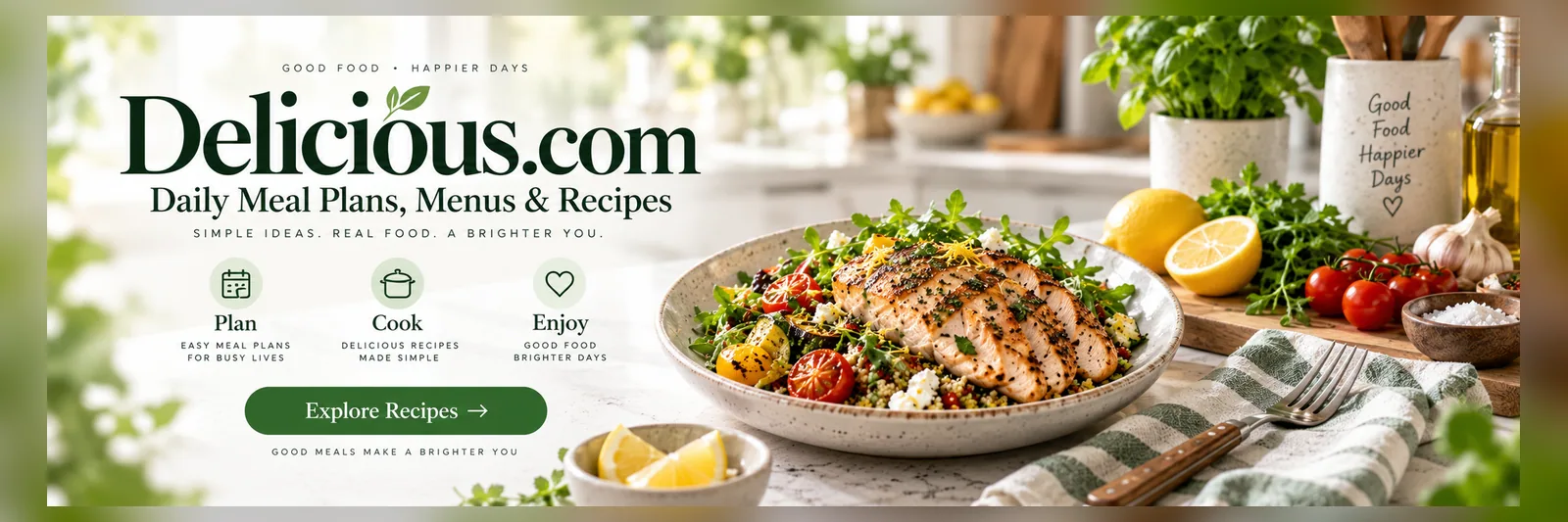 Delicious.com — Nine thousand recipes and a plan for tonight