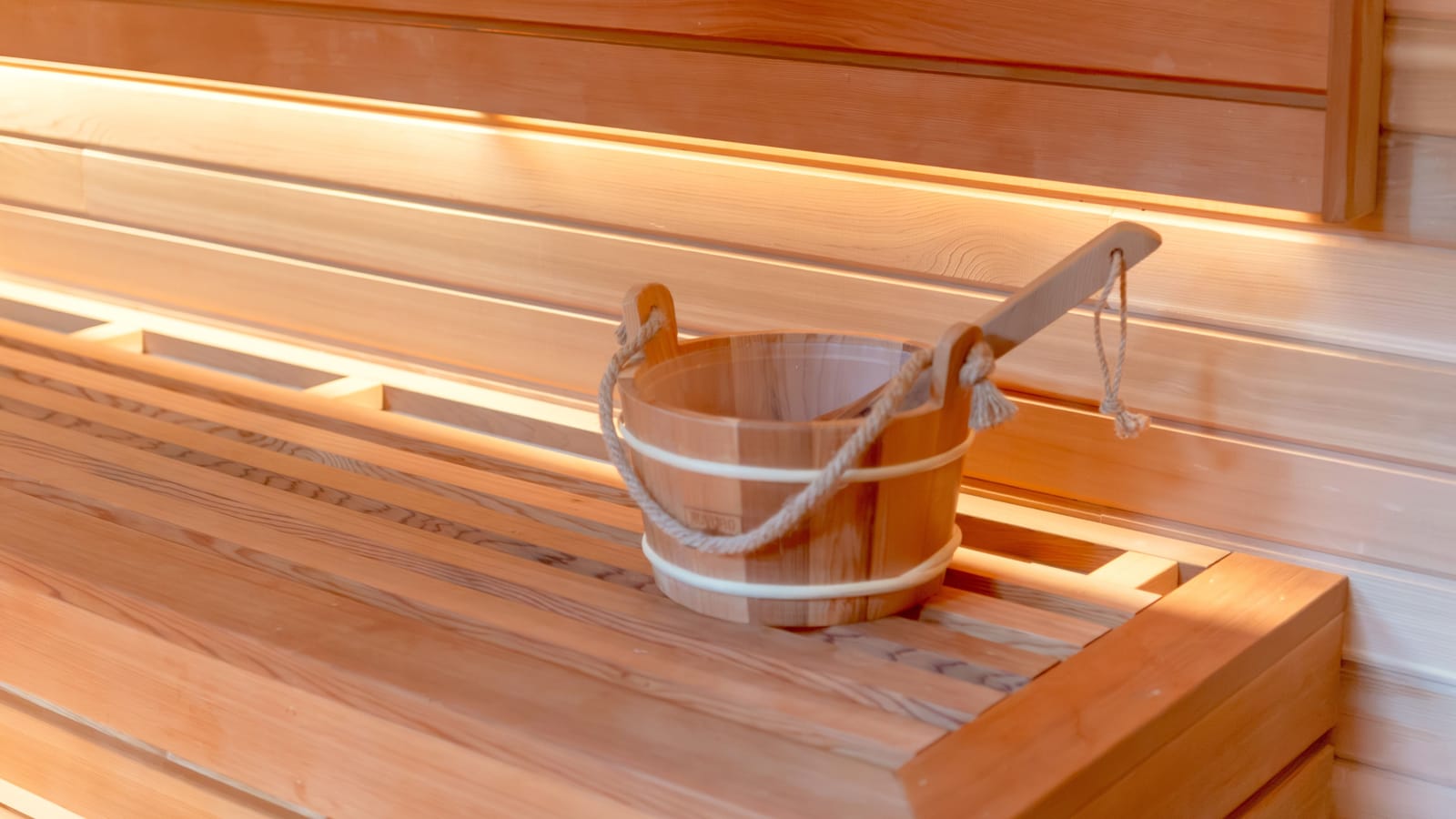 Build a cedar sauna bench and a backrest worth leaning on