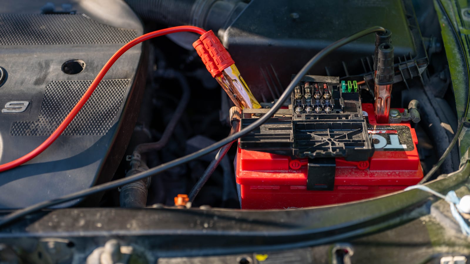 Jump a dead battery without wrecking either car
