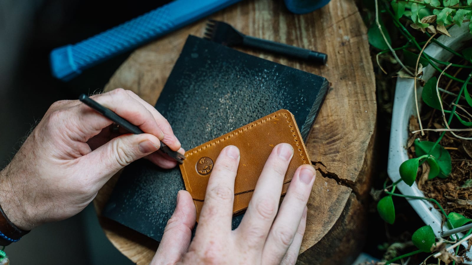 Leatherworking Is Two Needles, a Knife and a Piece of Hide