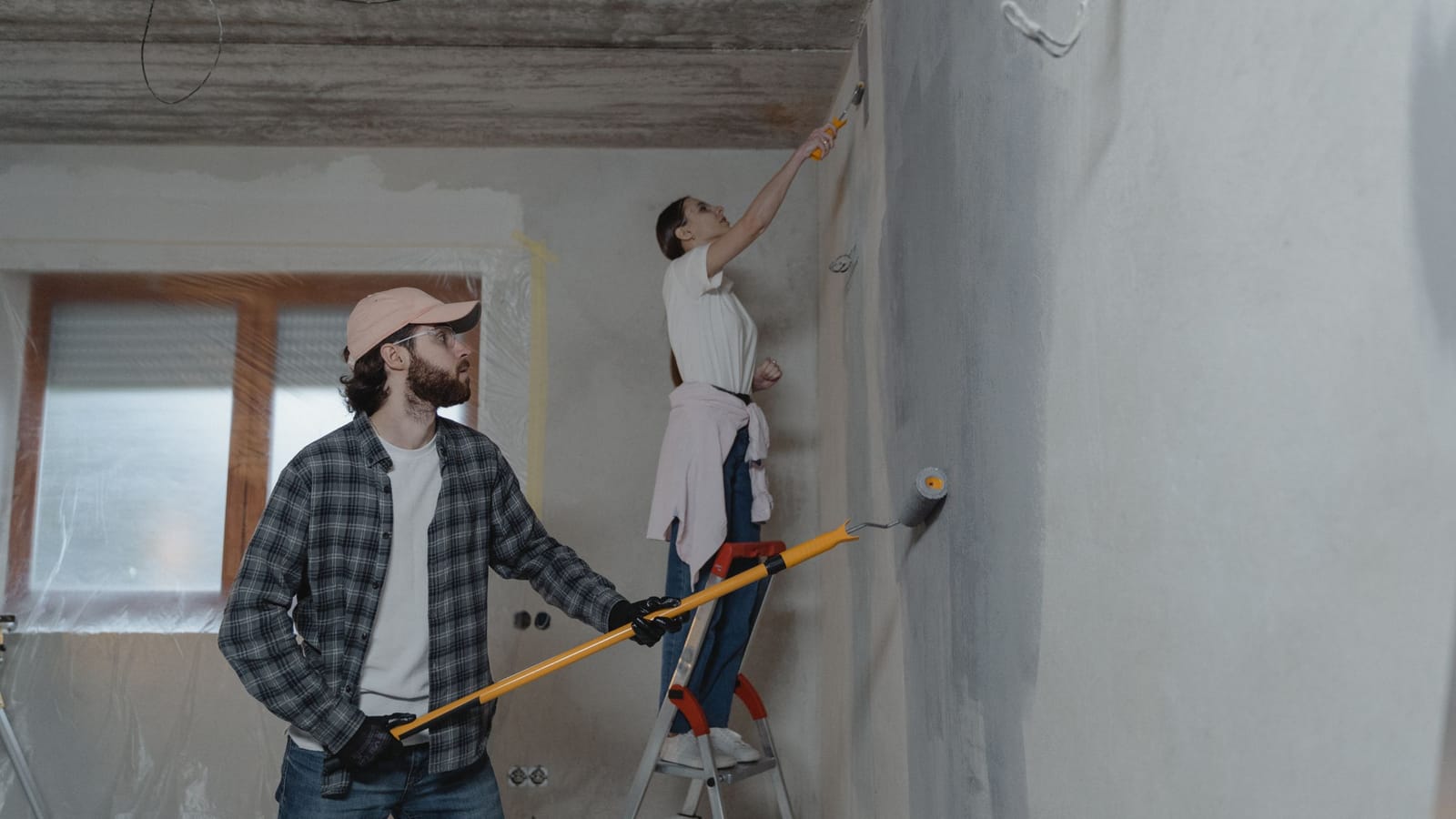 Paint a room in the order a painter actually does it