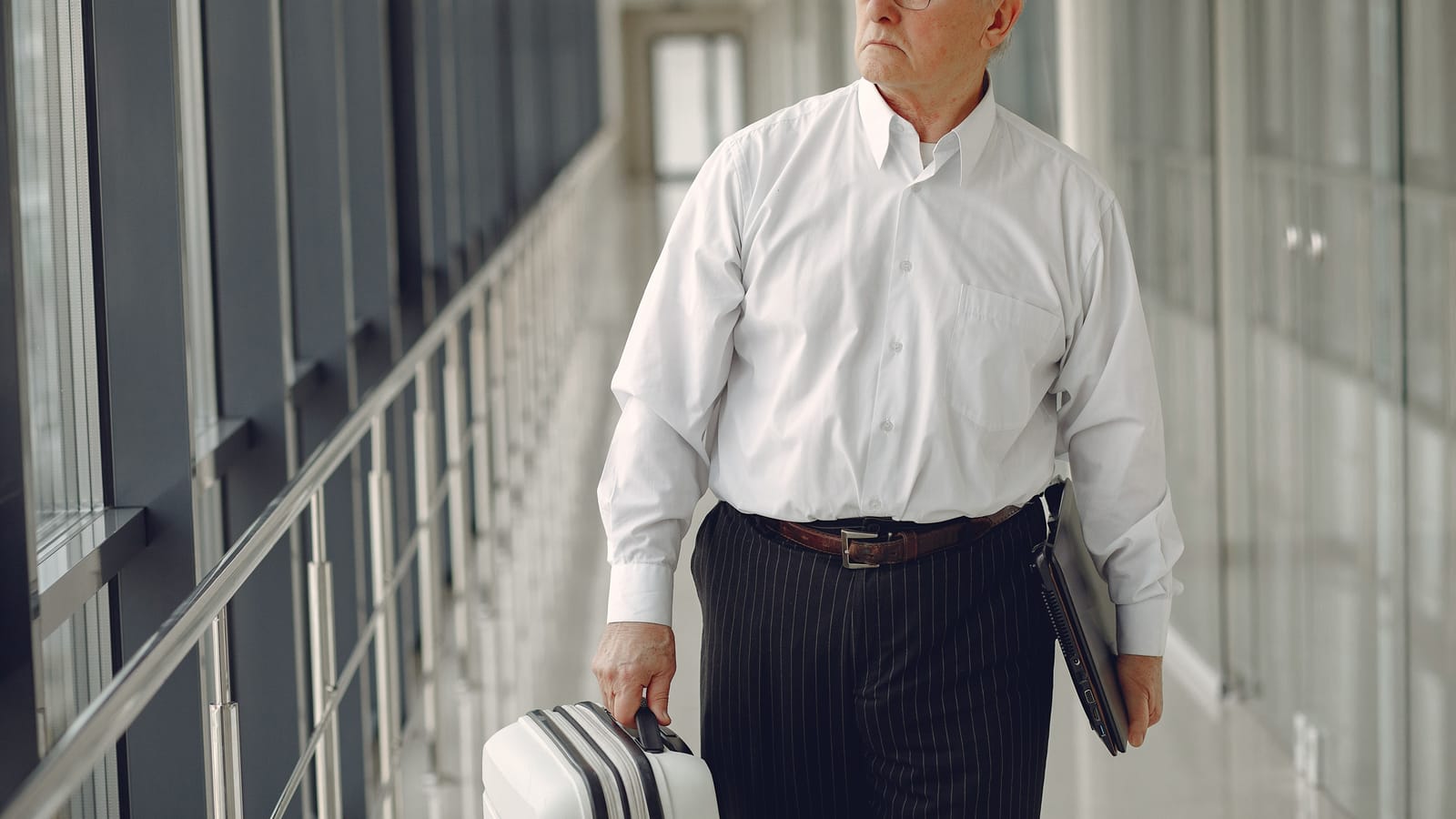Request the airport wheelchair even if Dad walks fine