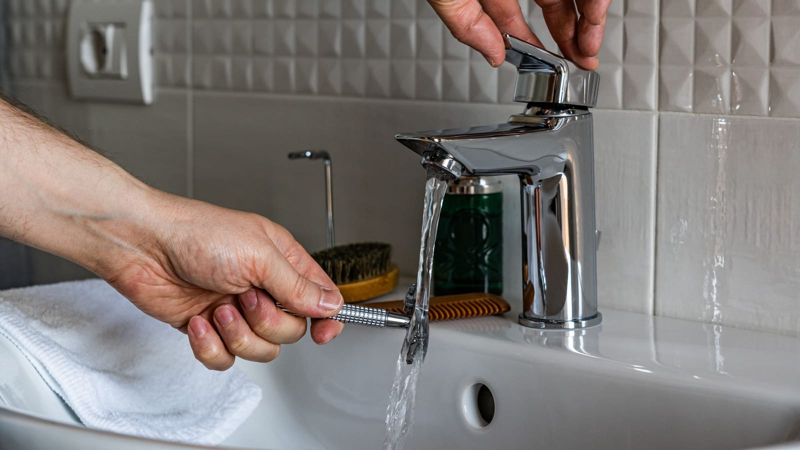 Six minutes at the sink, and you're done for the day