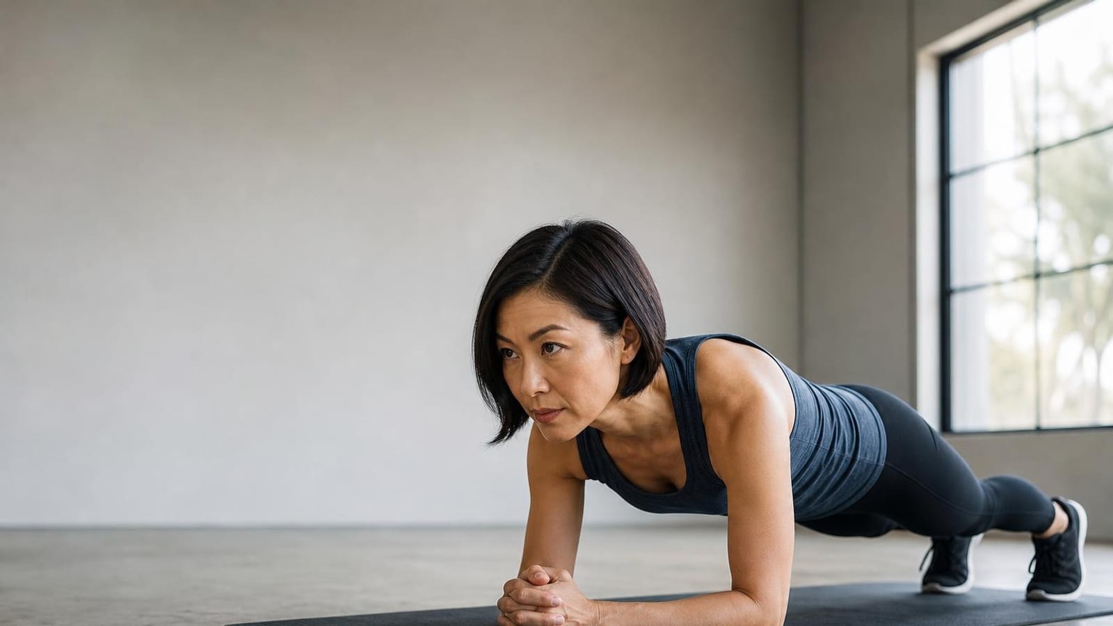 Start with breathing, then earn the plank