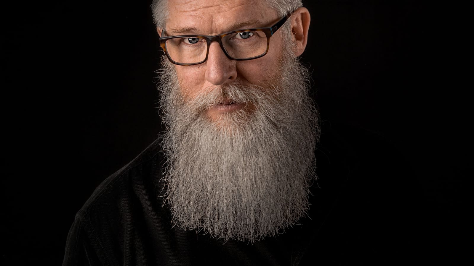 The gray in your beard is a contrast problem