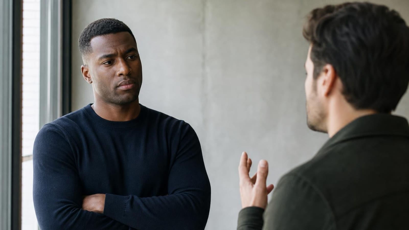 The man testing you wants a reaction, not an answer
