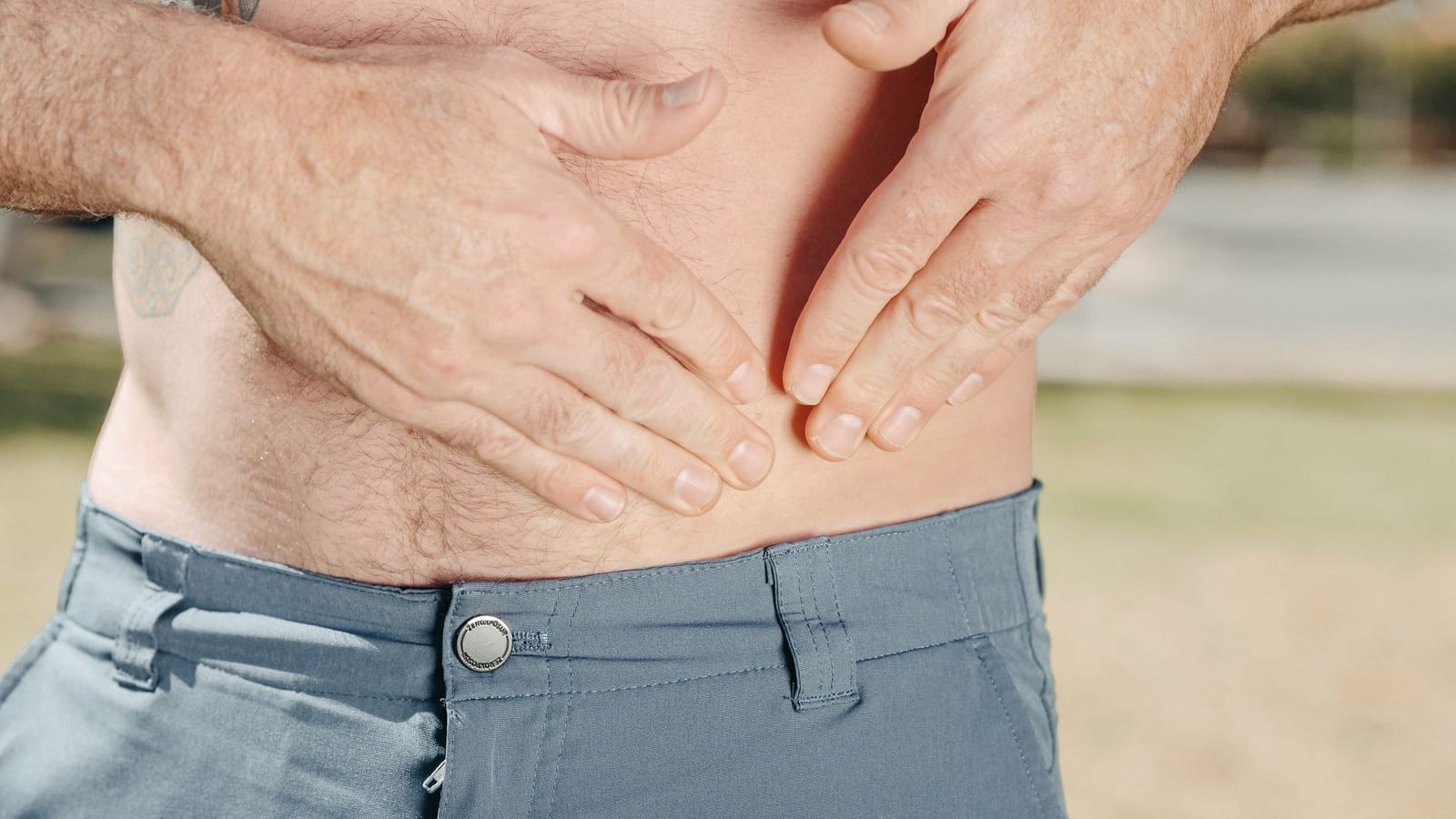 The pain under your right ribs after a big meal