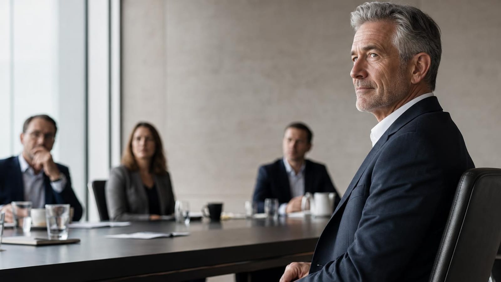 The quietest man in the room is usually the one in charge